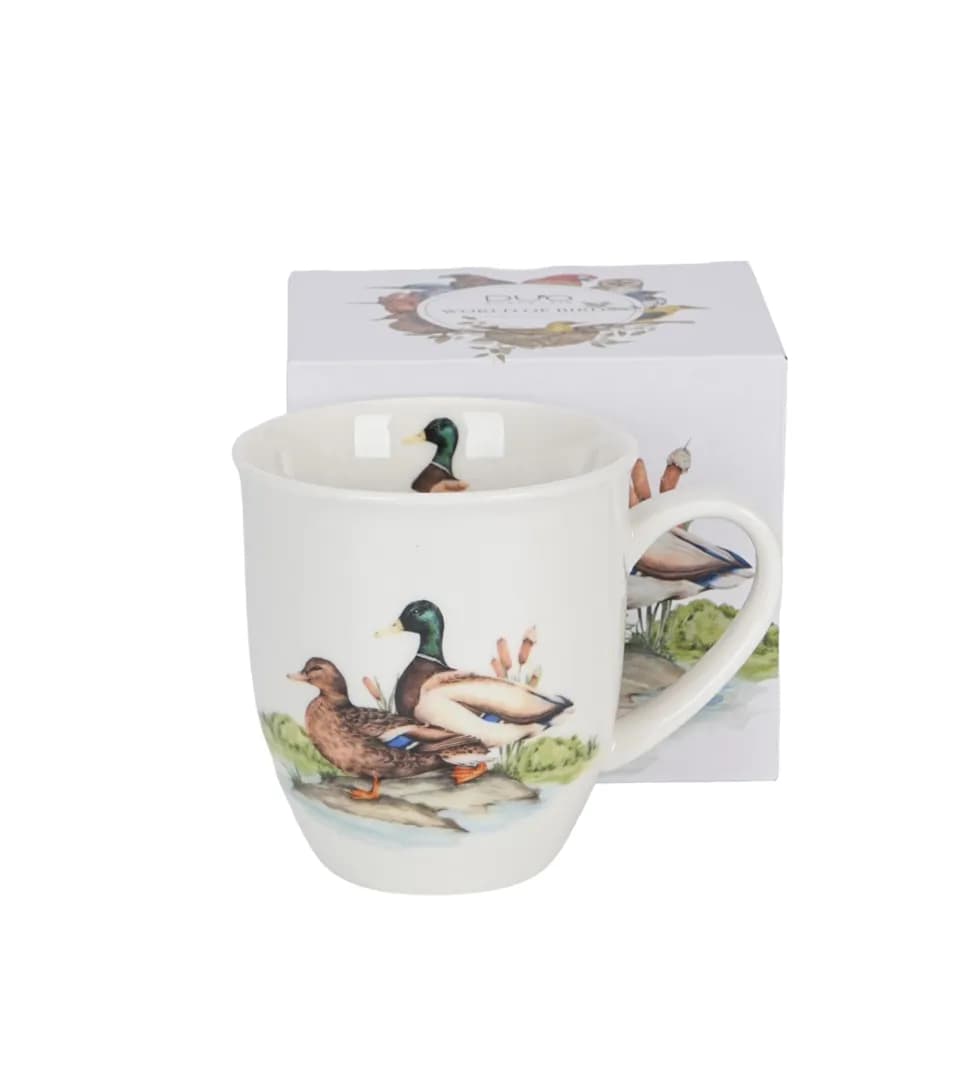 Kubek porcelanowy DUO 400 ml PTASI ŚWIAT Kaczki