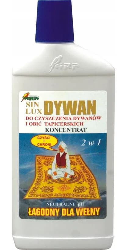 Płyn do prania dywanów SIN LUX 400ml KONCENTRAT 400ml pranie ręczne ARA
