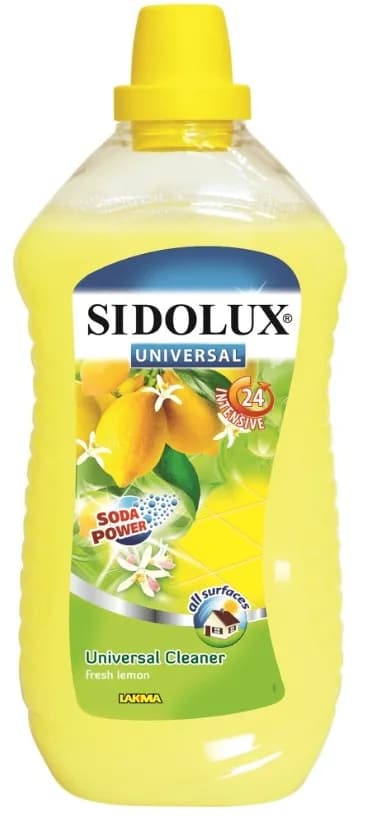 Płyn czyszczący SIDOLUX 1L CYTRYNOWY ŻÓŁTY