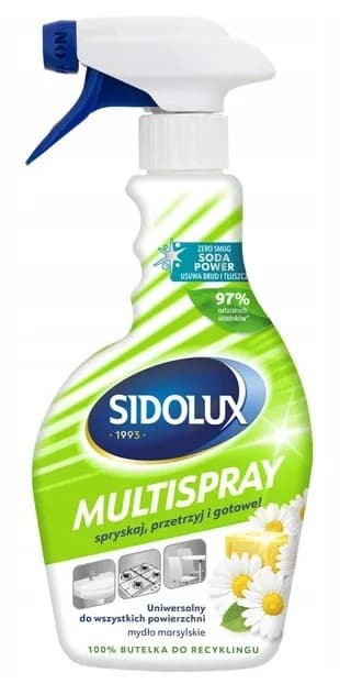 Płyn do czyszczenia SIDOLUX 500ml MULTISPRAY MYDŁO MARSYLSKIE