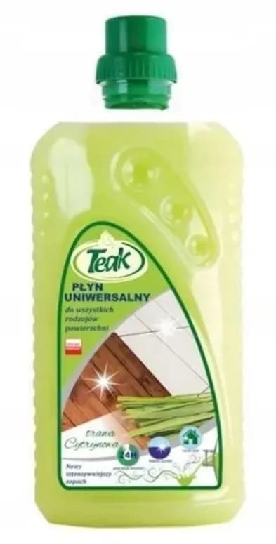 Płyn do czyszczenia TEAK 1L TRAWA CYTRYNOWA zielony