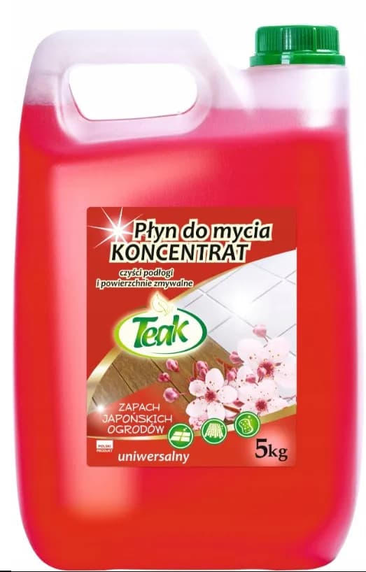 Płyn do czyszczenia TEAK 5kg JAPOŃSKI OGRÓD czerwony kanister