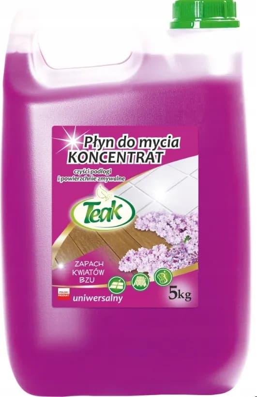 Płyn do czyszczenia TEAK 5kg KWIAT BZU FIOLETOWY kanister