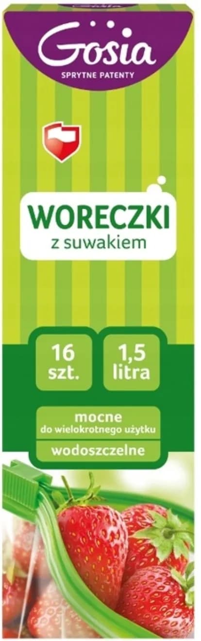 Woreczeki do żywności o pojemności 1,5L GOSIA 16 szt