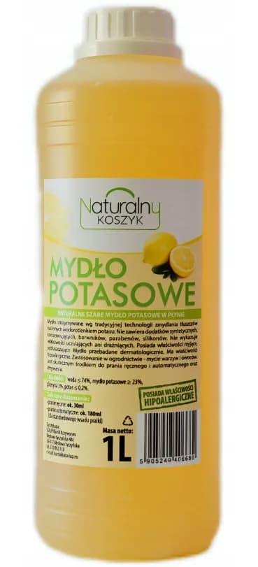 Mydło w płynie Potasowe Szare Naturalne 1L Mydło w płynie Potasowe Szare Naturalne 1L