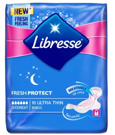 Podpaski LIBRESSE ULTRA+ WINGS 10 SZTUK GOODNIGHT FLEX SYSTEM LARGE+ THIN Podpaski LIBRESSE ULTRA+ WINGS 10 SZTUK GOODNIGHT FLEX SYSTEM LARGE+ THIN