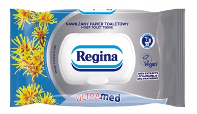Papier nawilżany REGINA 42szt ULTRA MED