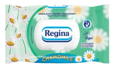 Papier nawilżany REGINA "42szt RUMIANEK Papier nawilżany REGINA "42szt RUMIANEK