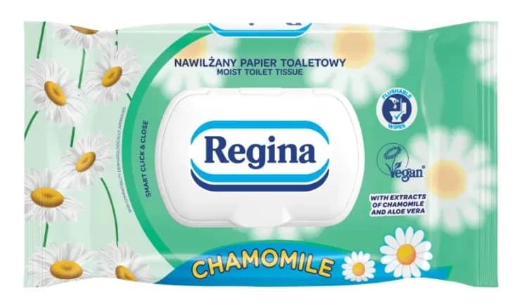 Papier nawilżany REGINA 42szt RUMIANEK