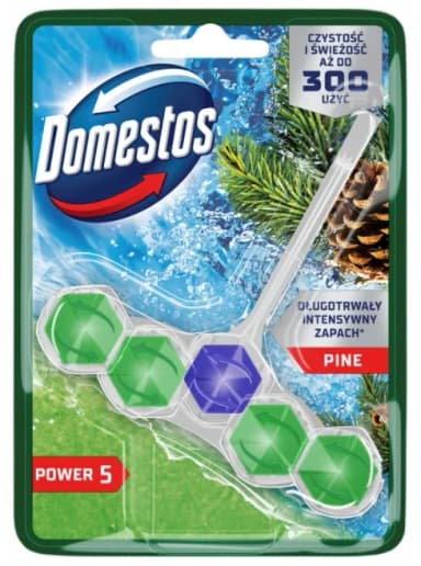 Zawieszka do WC DOMESTOS 50g POWER 5 SOSNOWY LAS Zawieszka do WC DOMESTOS 50g POWER 5 SOSNOWY LAS