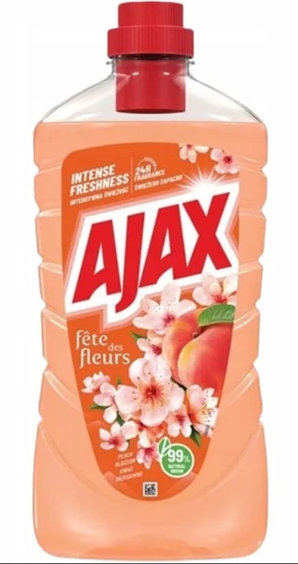 Płyn do czyszczenia AJAX 1L PEACH BLOSSOM BRZOSKWINIA