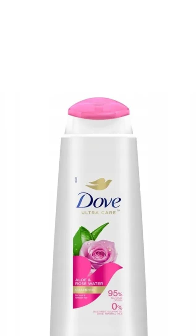 Dove szampon do włosów aloes & woda różana odświeżenie i lekkość włosa 400 ml – zdjęcie produktu 2