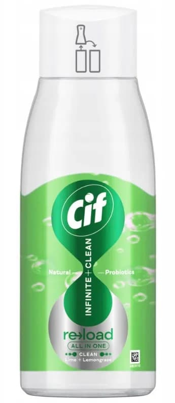Płyn czyszczący CIF 590ml CLEAN LIME&LEMON ZAPAS Płyn czyszczący CIF 590ml CLEAN LIME&LEMON ZAPAS
