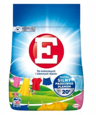 Proszek do prania E 1,5 KG DO TKANIN KOLOROWYCH 30 prań Proszek do prania E 1,5 KG DO TKANIN KOLOROWYCH 30 prań