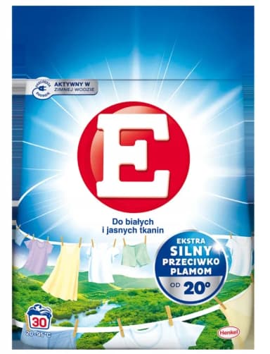 Proszek do prania E 200g DO TAKANIN BIAŁYCH (4 prania) Proszek do prania E 200g DO TAKANIN BIAŁYCH (4 prania)