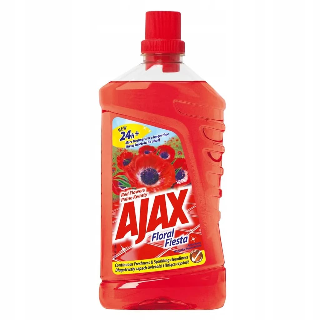 Płyn do czyszczenia AJAX WILD FLOWER CZERWONY 1 L