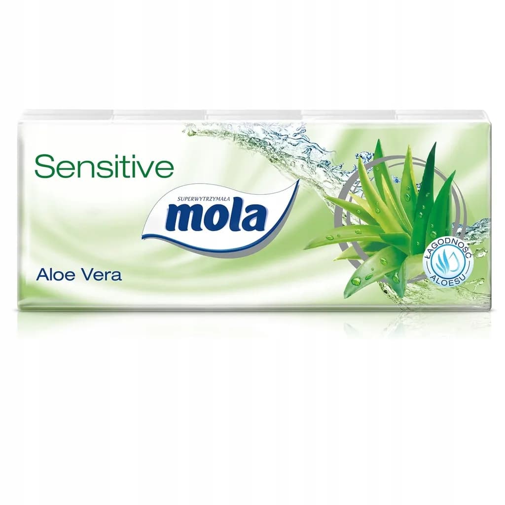 Chusteczki MOLA ALOES 10 X 10 3-WARSTWOWE