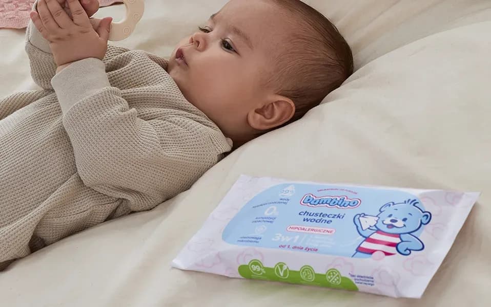 Bambino chusteczki nawilżające dla niemowląt hipoalergiczne 63 szt. – zdjęcie produktu 3