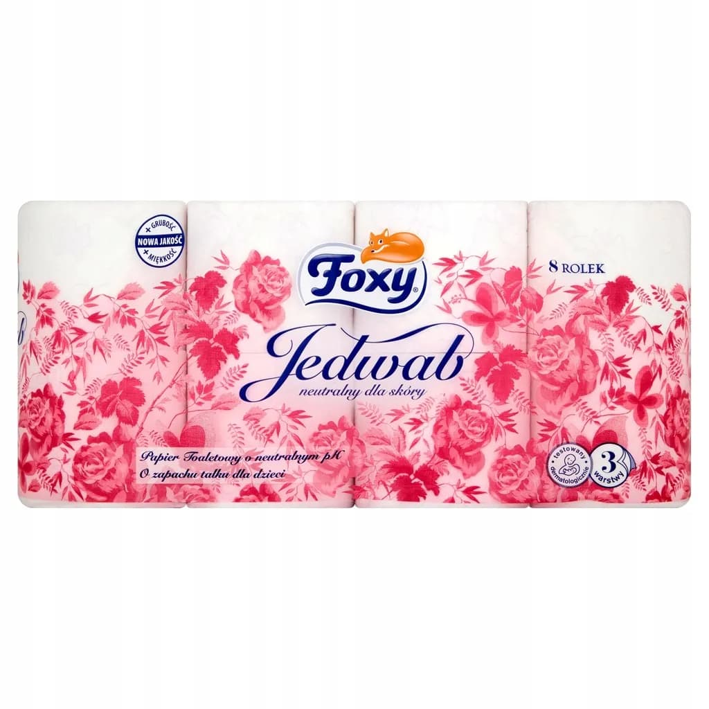 PAPIER TOALETOWY FOXY JEDWAB 8 ROLEK