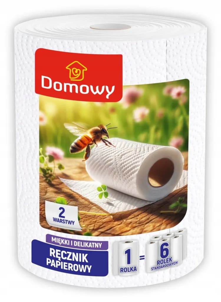 RĘCZNIK PAPIEROWY DOMOWY XL BIAŁY 2 WARSTWOWY