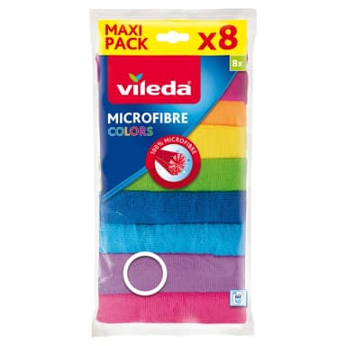 Ściereczki z mikrofibry Vileda Colors (8szt.) Ściereczki z mikrofibry Vileda Colors (8szt.)