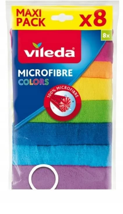 Vileda ściereczka mikrofibra colors 8 sztuk – zdjęcie produktu 4