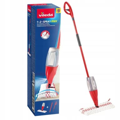 Mop płaski ze spryskiwaczem VILEDA 1-2 SPRAY MAX BOX Mop płaski ze spryskiwaczem VILEDA 1-2 SPRAY MAX BOX