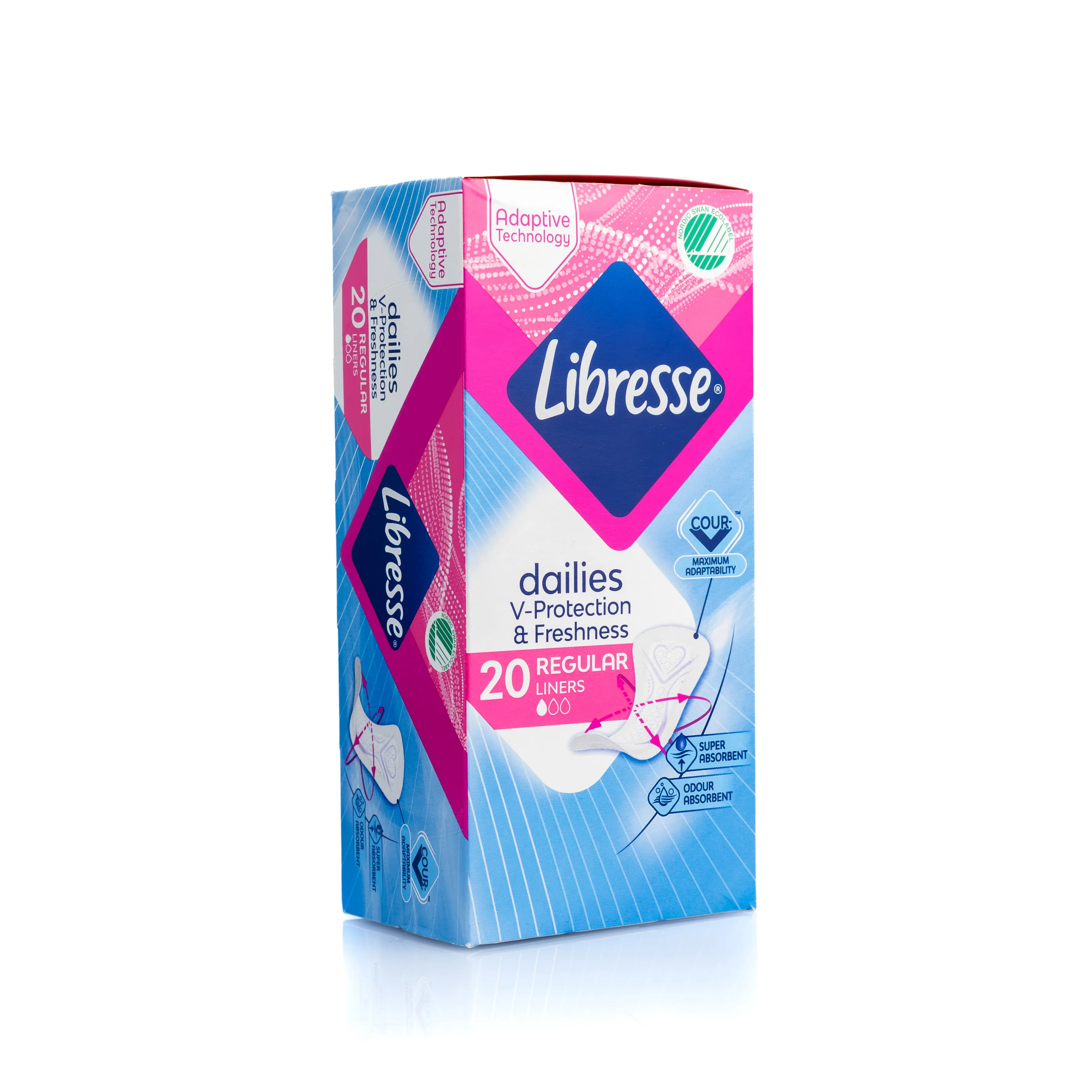 Libresse wkładki higieniczne daily fresh normal 20 sztuk – zdjęcie produktu 2