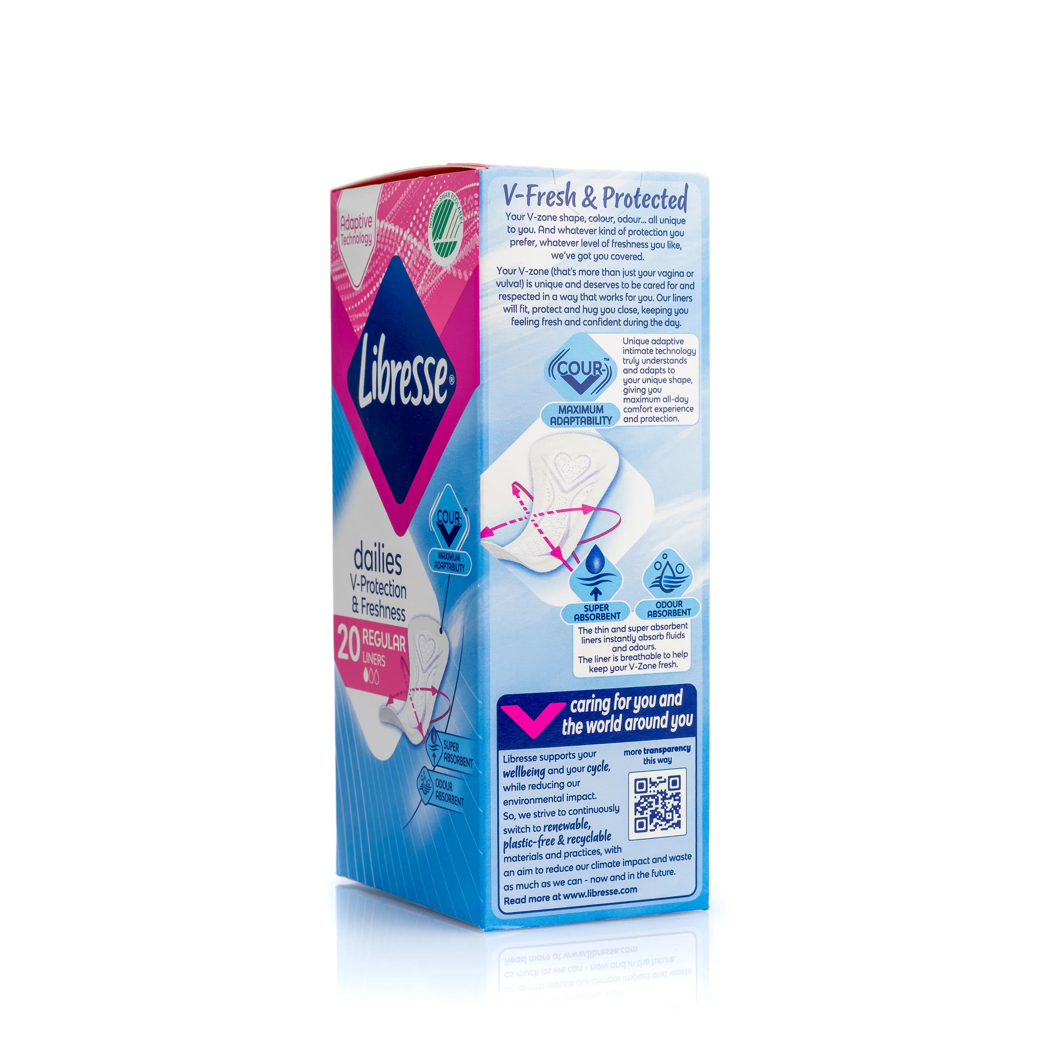 Libresse wkładki higieniczne daily fresh normal 20 sztuk – zdjęcie produktu 4